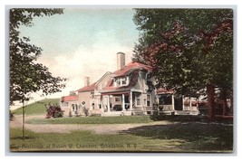 Robert W Chambers Home Broadalbin NY New York UNP Hand Colored DB Postcard W15 - £3.89 GBP