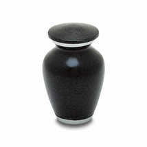 Small/Keepsake 3 Cubic Inches Black Granite Funeral Cremation Urn for Ashes - £55.07 GBP