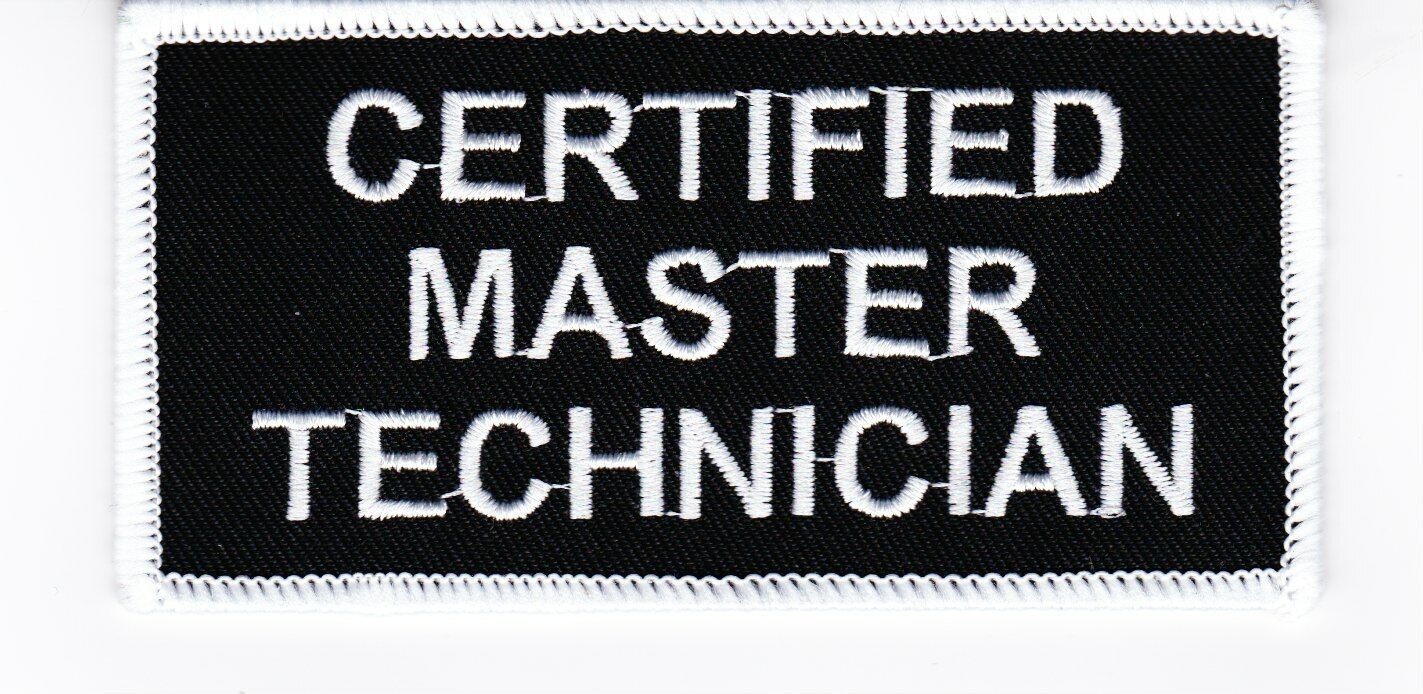 CERTIFIED MASTER TECHNICIAN SEW/IRON ON PATCH EMBROIDERED COMPUTER GEEK ... - $5.93
