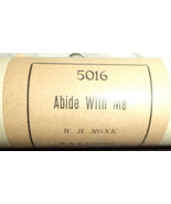 QRS Abide With Me with Box Player Piano Roll 5016 - £7.07 GBP