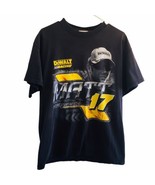 Matt Kenseth Chase Vintage Sz L Black T-Shirt #17 Dewalt Racing Double S... - $811.59 MXN