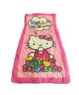 Hello Kitty Sanrio Sleeping Bag 54 X 28 Pink Polka Dot Trim 2014 Sleepov... - £13.15 GBP