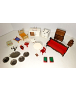 VTG Hello Dolly Miniature DOLLHOUSE furniture Desk Couch, Imperial Platt... - $15.00