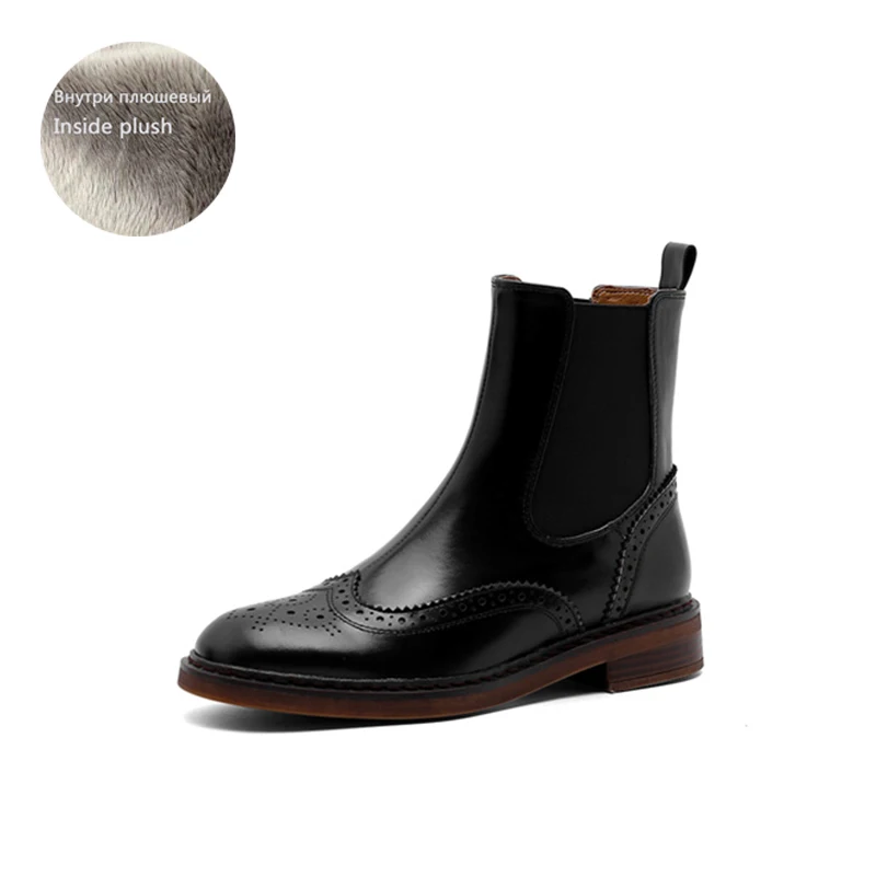 2024  Autumn/ Women Boots Round Toe  Heel Leather Women&#39;s Shoes Comfortable  Hee - £242.75 GBP