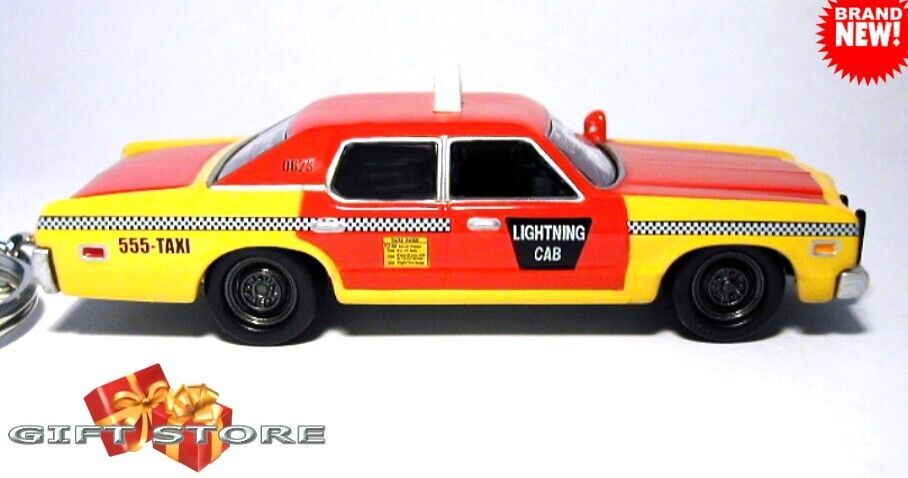 RARE CUSTOM KEYCHAIN RED DODGE MONACO TAXI CAB  US SOUVENIR GREAT GIFT - $29.98