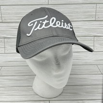 Titleist Footjoy Pro V1 Tour Stretch Flex Fitted Hat Medium / Large Gray... - $17.79