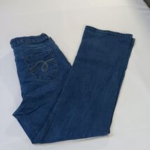 Smith's High Rise Bootcut Women's Size 16 Blue Denim Jeans Measured (34x30) image 2