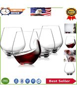 Elegant Stemless Wine Glasses - 17oz Lead-Free Crystal, Set of 4, Made i... - $867.58 MXN