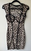 Forever 21 Leopard Print Stretch Bodycon Mini Dress Size Medium - $12.86