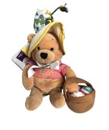 Vintage Disney Store Easter Bonnet Winnie The Pooh 8&quot; Plush Mini Bean Ba... - €9,24 EUR