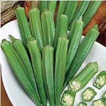 PM Louisiana Green Velvet Okra Seeds (25+ Seeds) - £3.54 GBP