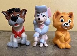 Vintage 1988 McDonald&#39;s Happy Meal Toys Disney Oliver and Company Finger... - £9.10 GBP