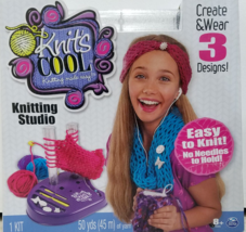 Knit’s Cool Knitting Studio Kids Craft Create 3 Designs No Needles Post Knitting - £17.98 GBP