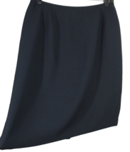 Kasper Women&#39;s Navy Pencil Skirt Back Slit, Dressy, Career, Size 12 Petite - £7.88 GBP