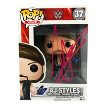 AJ Styles Autographed Funko Pop #37 JSA COA WWE Mr. Olympia Signed - £200.55 GBP