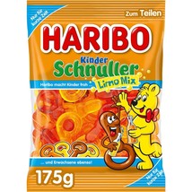 Haribo PACIFIERS Limo mix fruit gummies -175g -Made in Germany- FREE SHI... - $8.37
