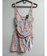 Eomenic Swimsuit DRESS, One Piece Orange/Blue Size XL. 389 MM. - $24.99