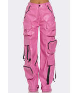 Pink Utility Cargo Pants - $189.61 CAD