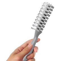 12 Pack Gray Plastic Hair Brushes 8&quot; /w Rounded Plastic Bristles &amp; Vented Design - £7.25 GBP