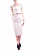 KEEPSAKE Womens Dress City Lights Strap Overlay Midi Sheer Stylish Pink Size S - £33.39 GBP