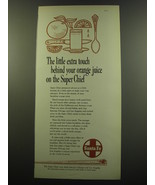 1959 Santa Fe Railroad Ad - The little extra touch behind your orange juice - £14.55 GBP