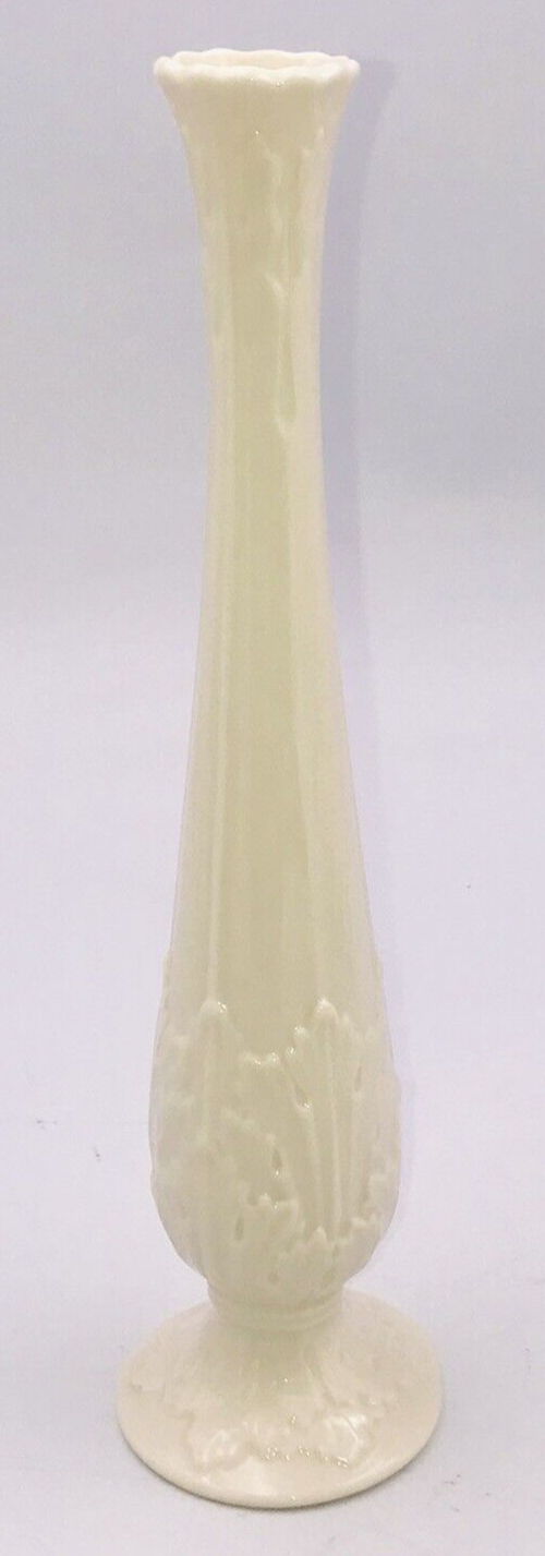 Vintage Lenox Florentine Floral Bud Vase USA 11" Tall -- 1.25" Diameter at Top - $13.99