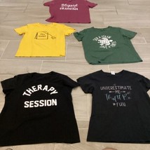 5 fun clever word shirts size junior large - $19.80