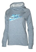 Nike Youth Girls Fleece Hoodie Pullover Grey CD7537 Size XL - $15.92