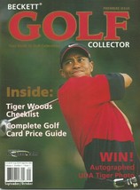 Tiger Woods Beckett Golf MAGAZINE-PREMIERE Issue SEPT/OCT 2001-FREE Shipping - £18.34 GBP