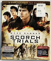 Maze Runner: The Scorch Trials Blu-Ray / DVD 2 Disc Ultimate Fan Edition w Comic - £3.91 GBP