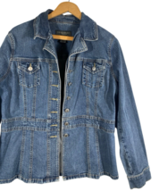 Banana Republic Jean Jacket Size Large Womens Y2K Vintage Womens Coastal... - $49.39
