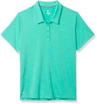 NEW adidas Golf Women&#39;s Ultimate 365 Short Sleeve Polo, Hi-Res Green, Me... - $44.54
