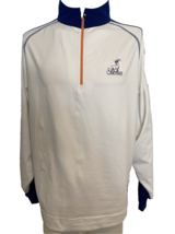 Sanctuary Logo  FootJoy White Men&#39;s 1/4 Zip Sweatshirt, Sz Large - $34.19