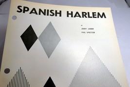 Spanish Harlem Jerry Leiber Phil Spector  1961  Sheet Music E king - $13.06