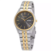 Seiko Essentials Quartz Gray Dial Men&#39;s Watch SUR432 - £117.66 GBP