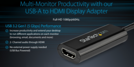 StarTech Slim USB 3.0 To Hdmi Video Card Adapter-1920x1200/1080P - £42.98 GBP