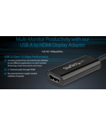 StarTech Slim USB 3.0 To Hdmi Video Card Adapter-1920x1200/1080P - £43.51 GBP