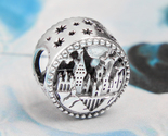 925 Sterling Silver HP Hogwarts School of Witchcraft and Wizardry Charm  - $17.20