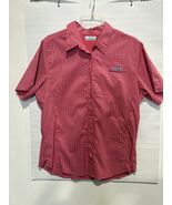 Columbia PFG Performance Fishing Shirt in Pink Plaid size Large - €21,25 EUR