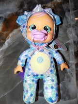 NWT Cry Babies Tiny Cuddles 9&quot; Baby Doll Blue Tina the Triceratops Dinosaur - £14.53 GBP