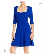 Medium Milly Ribbed Fit and Flare Dress BNWTS  Retails $395 In Sapphire - $271.65 CAD
