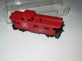 HO TRAINS VINTAGE A.T. &amp; S.F RED CABOOSE - LATCH COUPLERS- EXC.- S31OO - $70.00 MXN