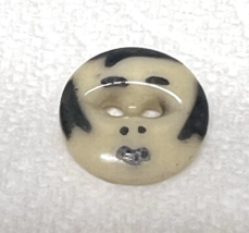 Antique Stenciled Painted Womans Face China Garter Button  1/2 Inch - $230.76 MXN