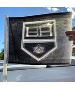 Los Angeles Kings NHL Car Flag White Pole Banner - $119.53 MXN