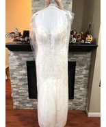 Stella York Fit And Flare Wedding Dress Size 14 Great Condition Worn For... - $11,072.31 MXN