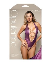 PEARL PLEASURE BEADS OPEN CROTCH SHIMMER MESH HALTER TEDDY - $668.81 MXN - $687.39 MXN