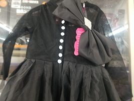 Black Gothic Child Size 4 Flower Girl Dress - £31.63 GBP