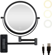 Vanity Mirror With Lights, 8 In Hd 1X /10X Magnifying Mirror With Double Sided, - £33.63 GBP