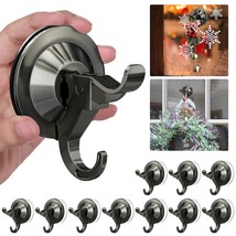 Suction Cup Hooks,10 Pack Reusable Suction Cup Hangers With Ultra-Thin Adhesive  - £31.04 GBP