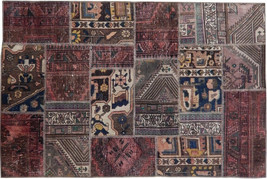Patchwork handmade rug 4 x 6 ft - £445.81 GBP